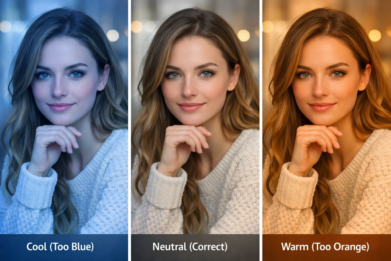 Farkli renk sicakligi ayarlarinin fotograf uzerindeki etkisi