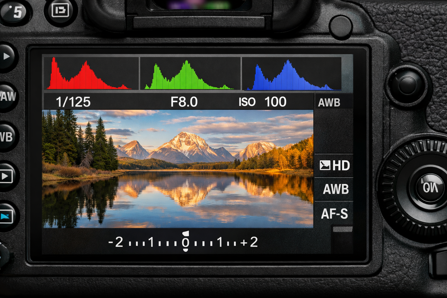 Dogru pozlanmis bir fotografin histogram gorunumu