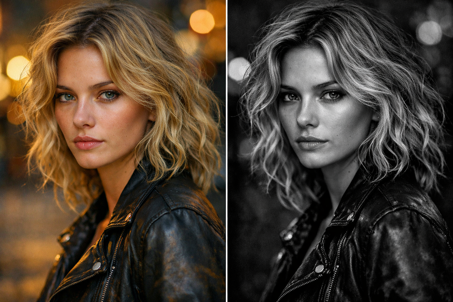 Renkli fotograftan siyah beyaz donusum ornegi